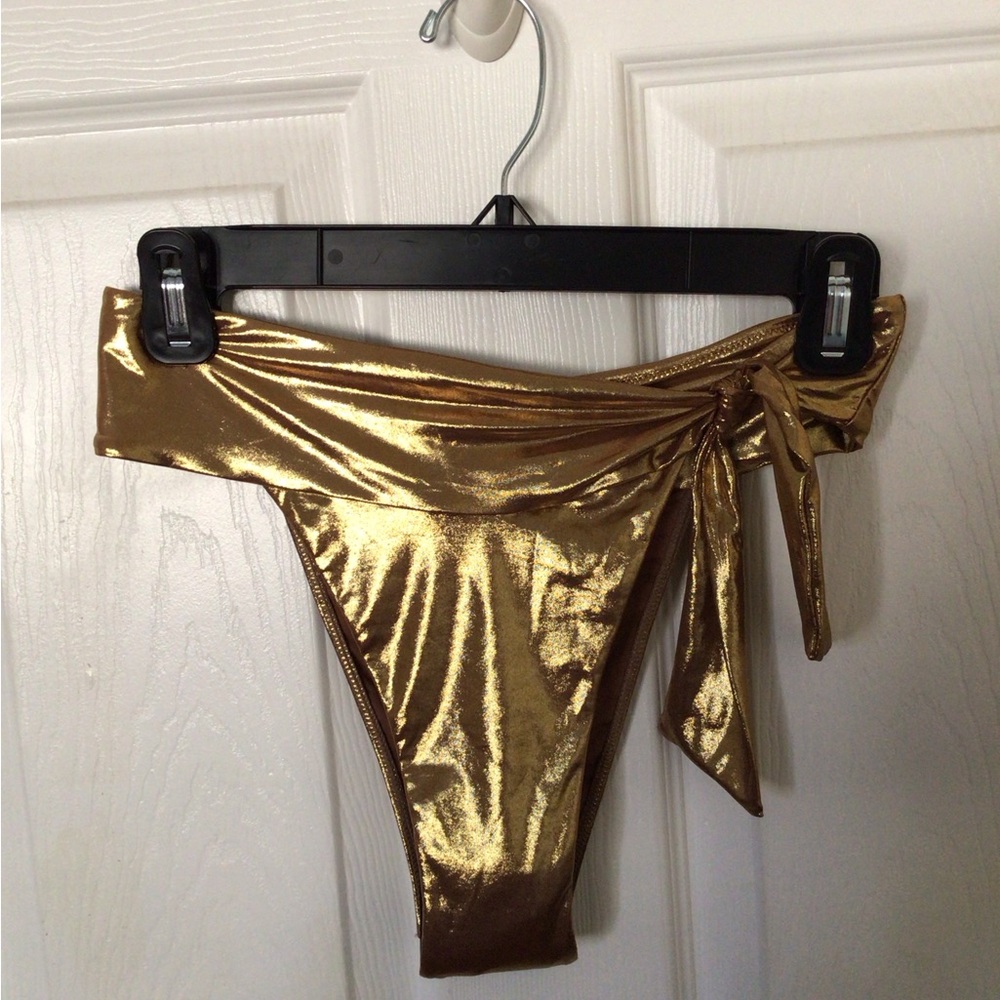 Honey Birdette Pamela gold bikini bottom